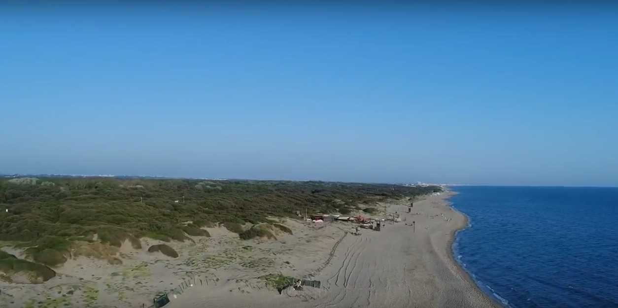 Le dune di Capocotta viste dal drone